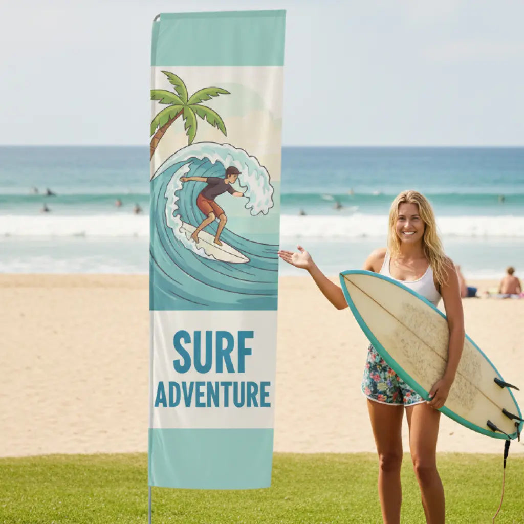 Rectangular Flags Small 2m | Premium Flag Range vendor-unknown