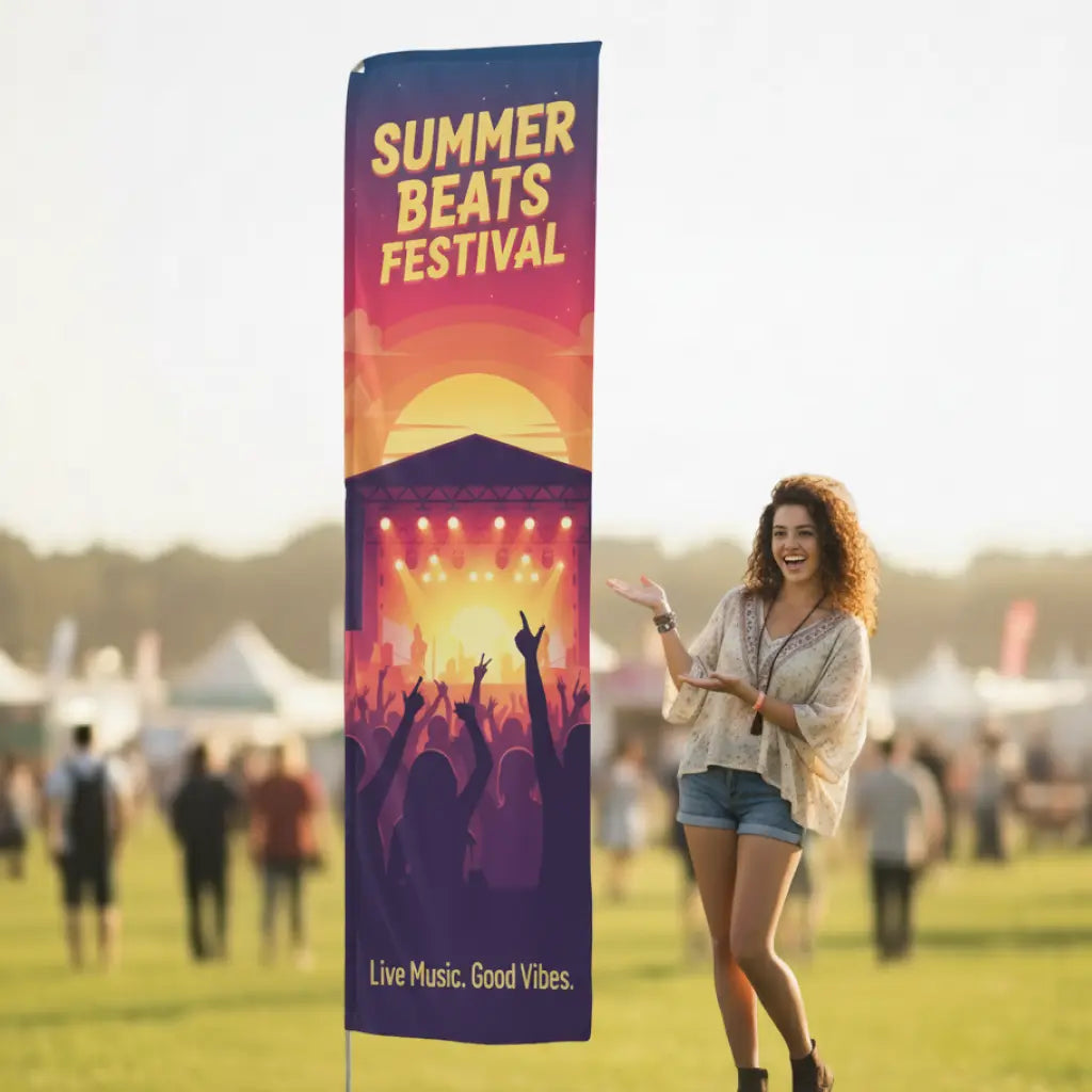 Rectangular Flags Medium 3m | Premium Flag Range vendor-unknown