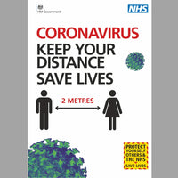 Cornonavirus Pavment Sign A Board vendor-unknown