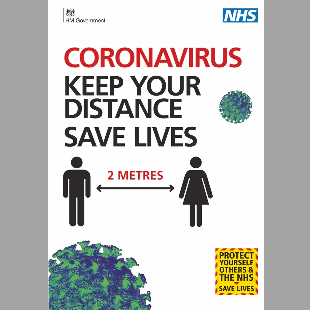 Cornonavirus Pavment Sign A Board vendor-unknown