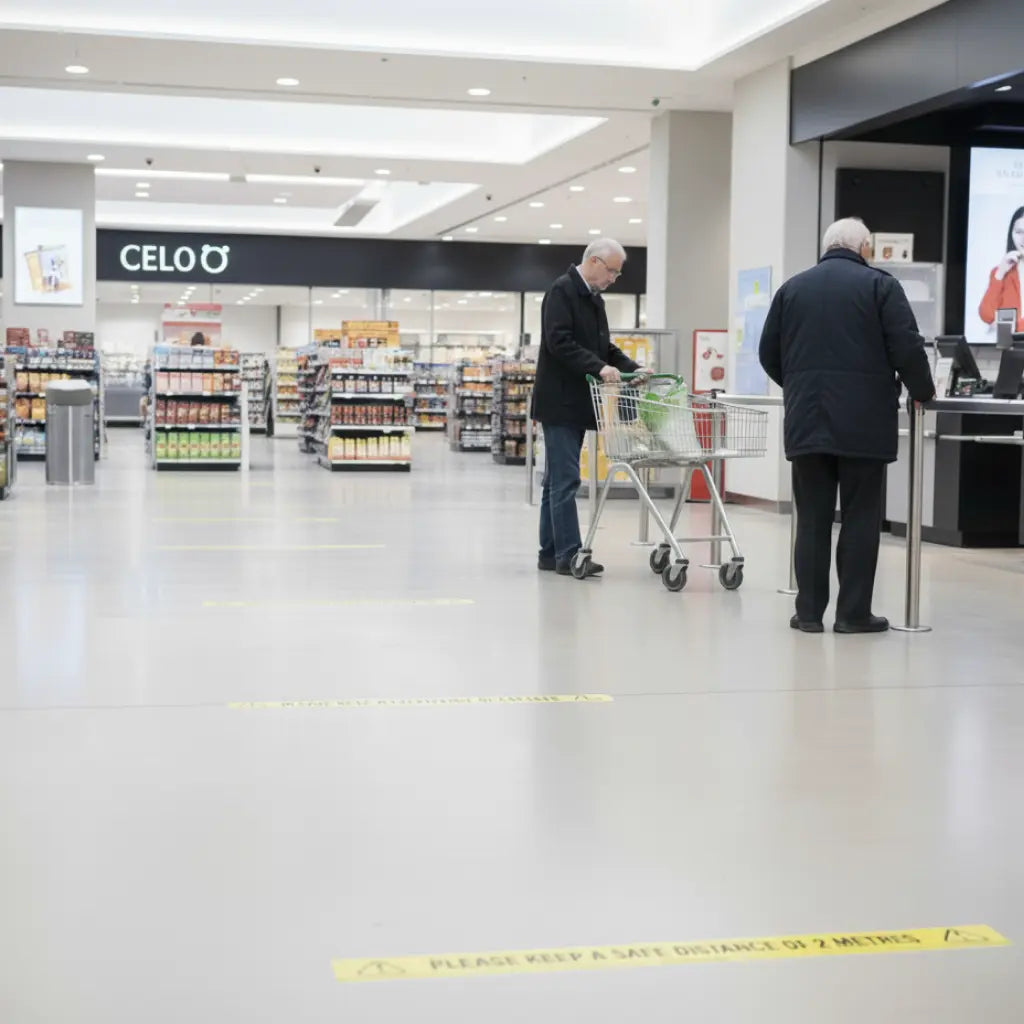 Coronavirus Safety Tape ‘PLEASE KEEP A SAFE DISTANCE OF 2 METRES’ vendor-unknown