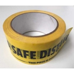 Coronavirus Safety Tape ‘PLEASE KEEP A SAFE DISTANCE OF 2 METRES’