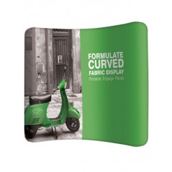 Formulate Curve Tension Fabric Display