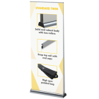 Twin roller banner