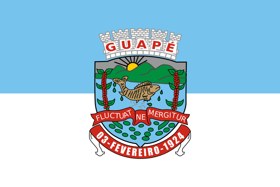 Flag of Guapé, Minas Gerais, Brazil