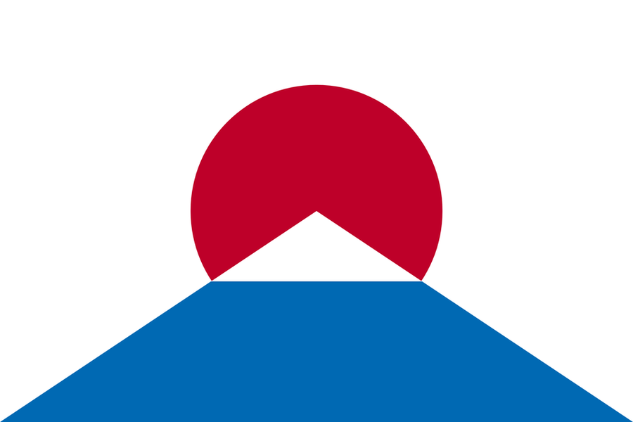 Japan Flag Redesign including Mount Fuji
