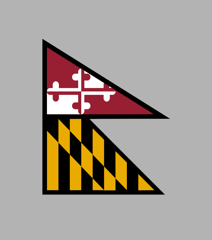 Maryland Flag in the style of Nepal