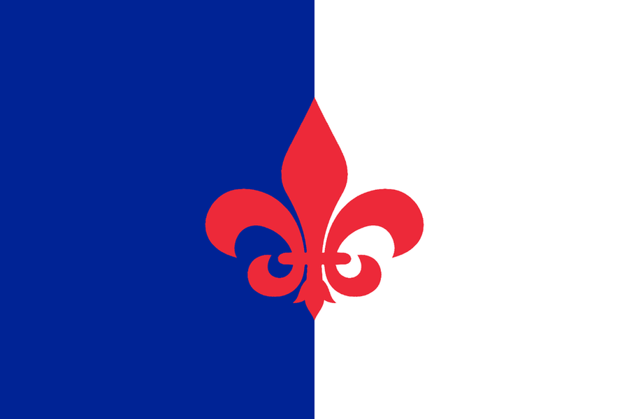 Flag of France in the style of Algeria