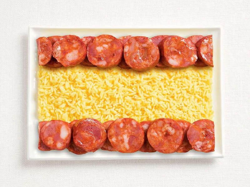 Spain Food Flag