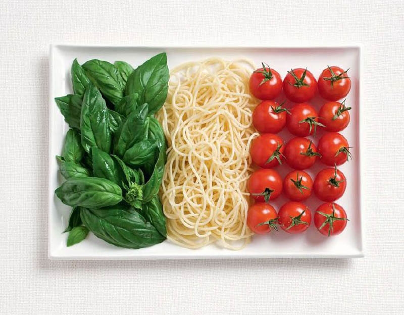 Italy Food Flag