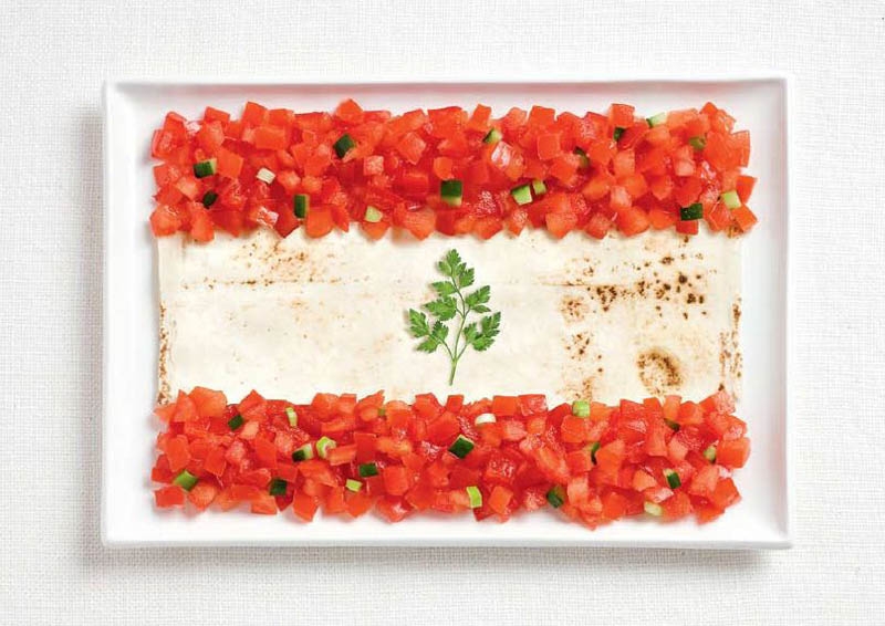 Lebanon Food Flag