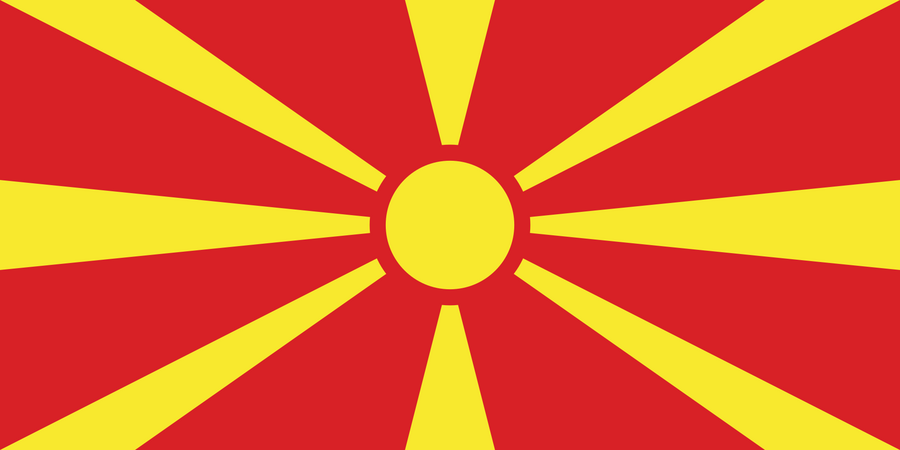 North Macedonia Flag