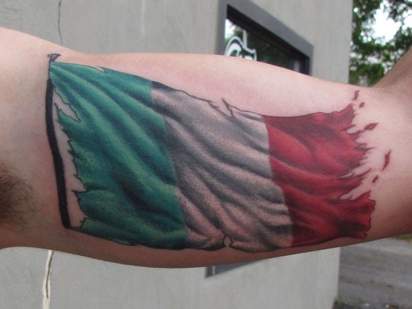 Italy Flag Tattoo - pic 1