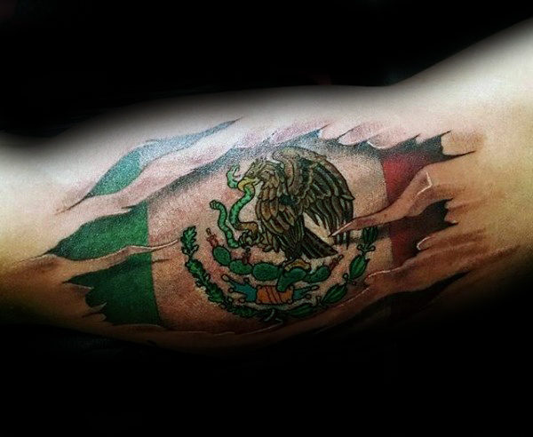 Mexico Flag Tattoo - pic 1