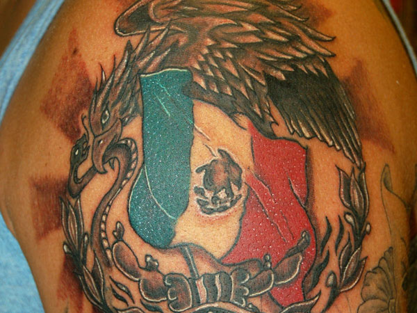 Mexico Flag Tattoo - pic 2