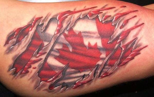 Canada Flag Tattoo - pic 1